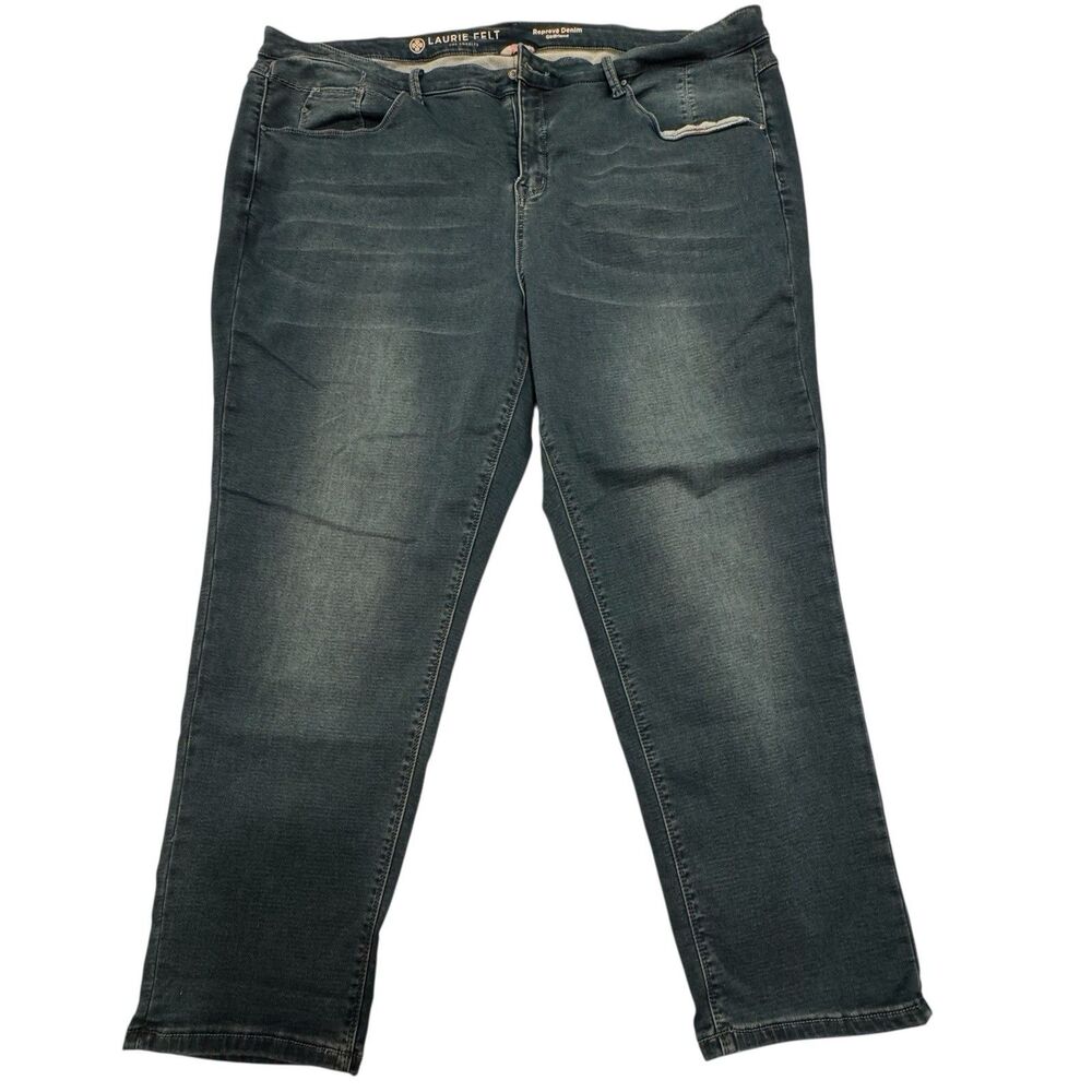 Laurie‎ Felt Los Angeles Women's Repreve Denim Girlfriend Jeans, Size 26W